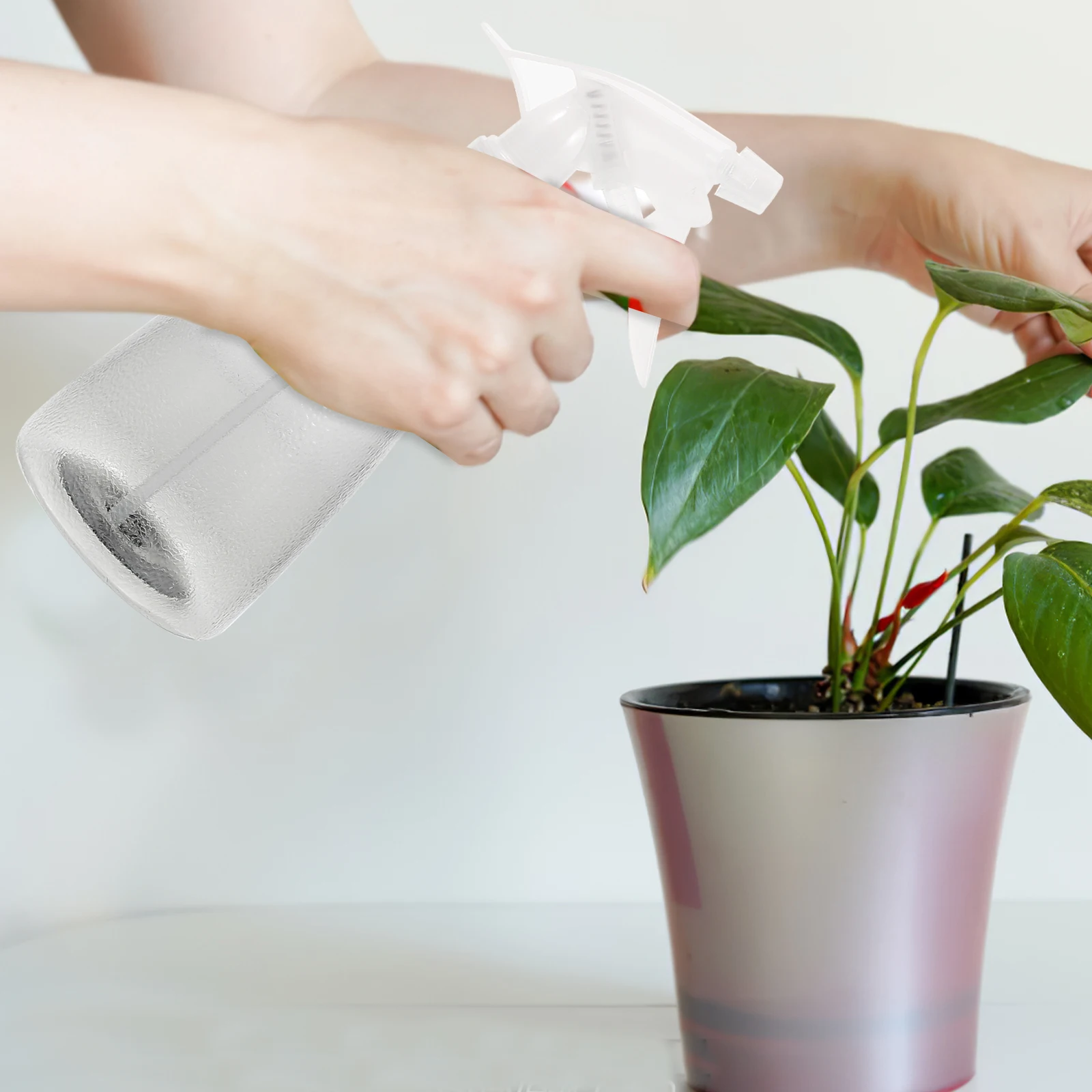 

500Ml Reusable Liquid Spray Bottle Adjustable Fine Mist Portable Empty Spray Bottle For Watering Bonsai Garden Use