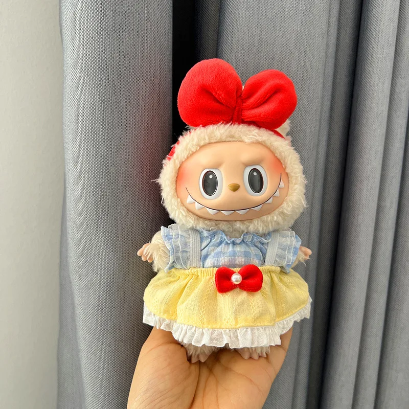 

For Labubu Clothes Devil Angel Suspender Gauze Skirt for V1 V2 V3 Outfit for Labubu Doll Accessories