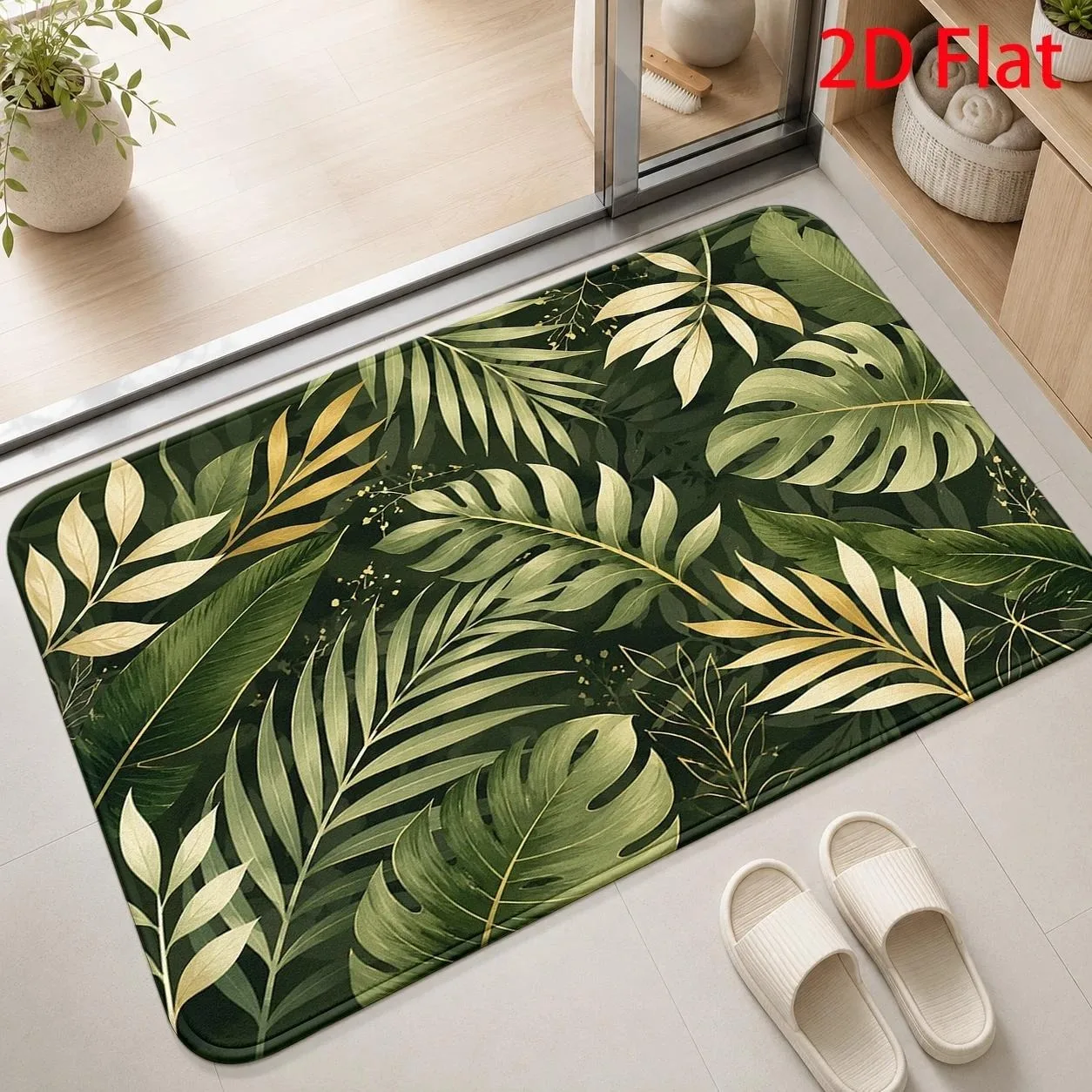 Sketch Style Large Sunflower With Bee Pattern Doormat Casual Farmhouse Rug for Home Entrance Hallway Indoor Home Decoration