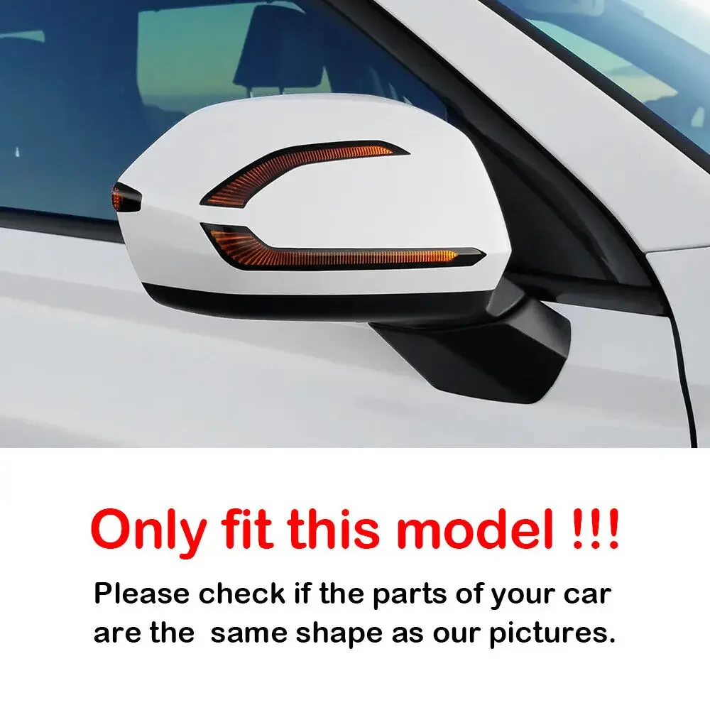 For Hyundai Palisade 2019-2025 Car Sticker Rearview Side Mirror Cover Wing Cap Exterior Door Rear View Case Trim Carbon Look