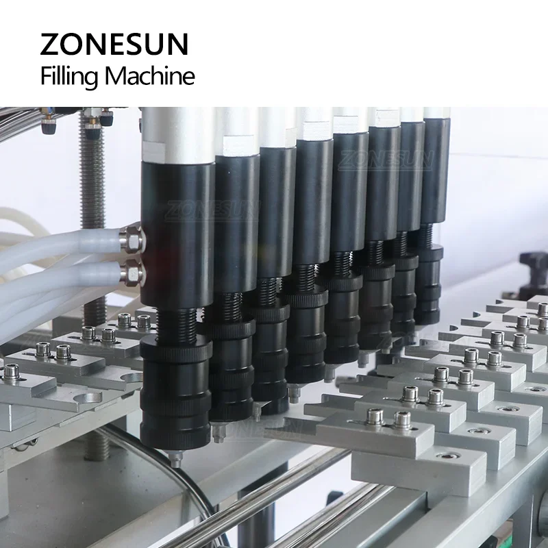 Zonesun máquina de enchimento a vácuo automática ZS-YTZL8A 8 cabeças óleo essencial perfume líquido spray garrafas com capa poeira