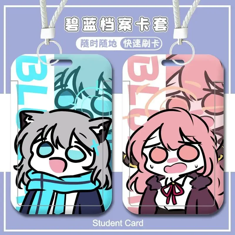 Blue Archive Project MX Sunaōkami Shiroko Ichinose Asuna Anime Schulkarte Mahlzeitkarte Bus Reisekartenhülle Schlüsselanhänger Anhänger