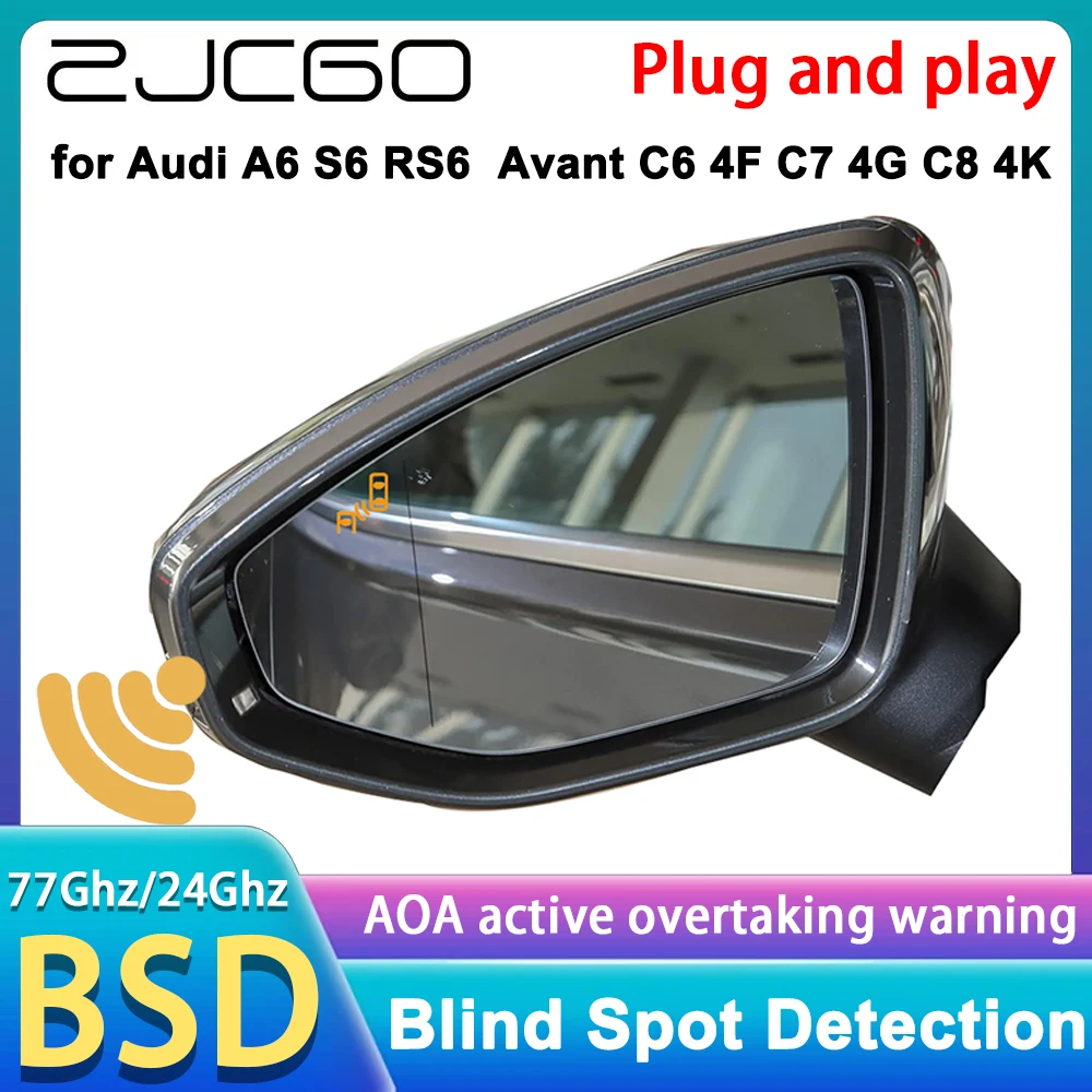 

for Audi A6 S6 RS6 Avant C6 4F C7 4G C8 4K 2004-2025 Side Assist 77GHz Radar Detector Blind Spot Detection Assist Monitoring