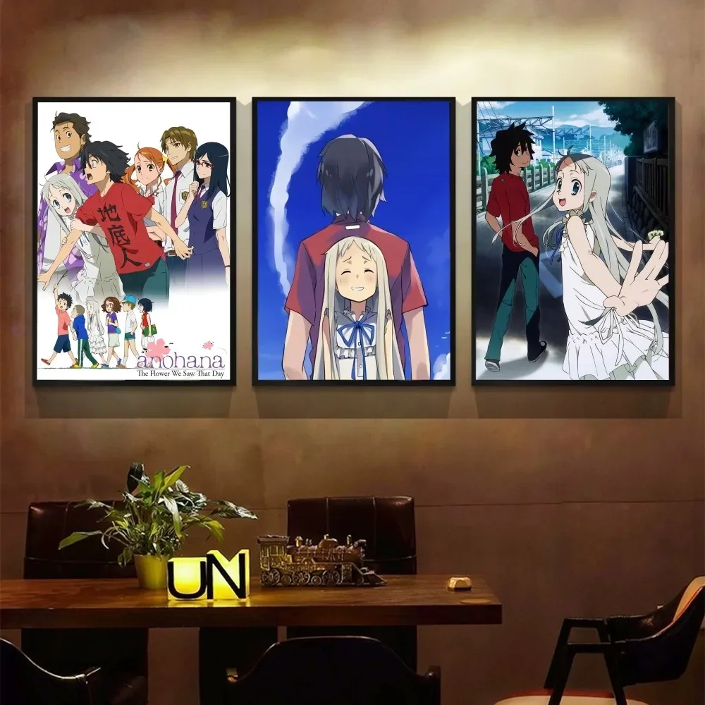 

Anime Ano Hana Poster Vintage Posters Sticky Vintage Room Home Bar Cafe Decor Kawaii Room Decor
