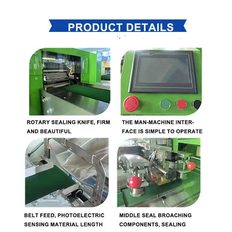 Multi-Functional Small Business Pillow Packaging Machine for Bag Making Pallet Wrapping Features Gluing for Paper Film