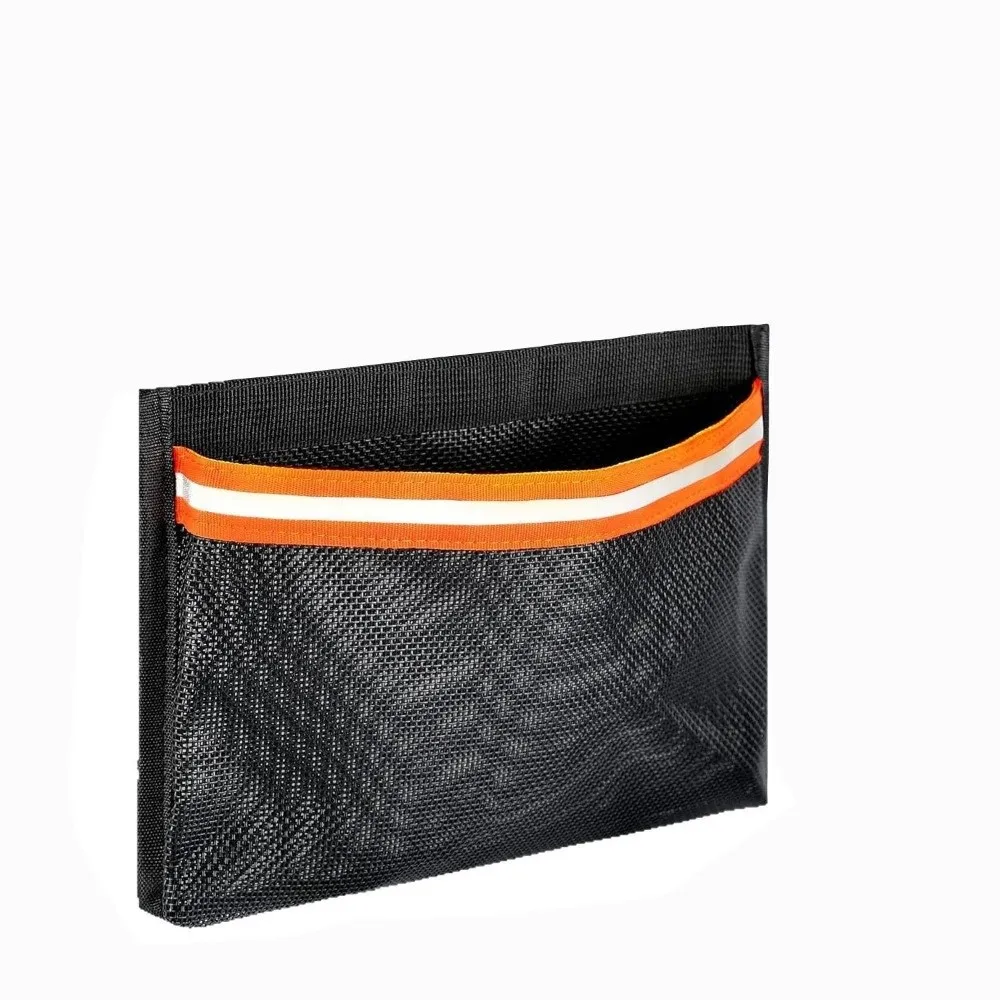 Portable Boat Storage Mesh Bag Removable Easy to Install Marine Organizers with Reflective Strips Multi-Purpose