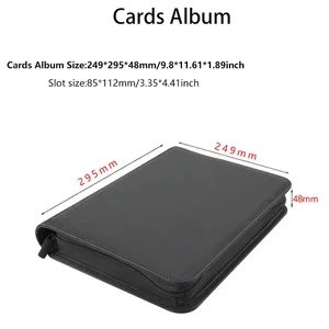 La carpeta Hot Tend Toploader posee 112 cargadores superiores de la carga lateral del álbum de cargador superior de bolsillo para tarjetas de intercambio en 3x4''topLoaders mtg/tcg 10 mejores carpetas de tarjetas de ventas 4 bolsillo - №10