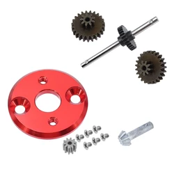 MN 78 MN82 Metal Gearbox Transmission Gear Set Motor Pinion Gear 370 Motor Bracket Mounting For MN78 1/12 RC Car Upgrade Parts