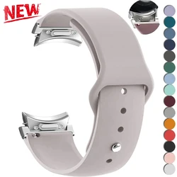 No Gaps Silicone Strap for Samsung Galaxy Watch 7 6 5 4 40 44mm Classic 42 46 43 47 Bracelet Wristband for Galaxy 5Pro 45 Correa