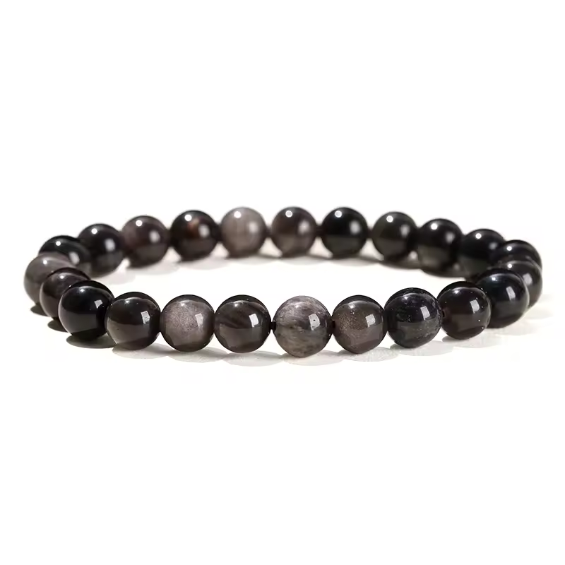JD Natural Stone Beads Bracelet Amethyst Tiger Eye Crystal Quartz Agate Gem Beads Bangles Women Men Reiki Healling Jewelry Gift - Image 4