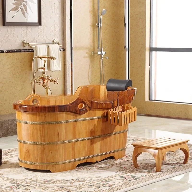 Yy-- oak bathtub for beauty salons, wooden bath tub for showering and bathing