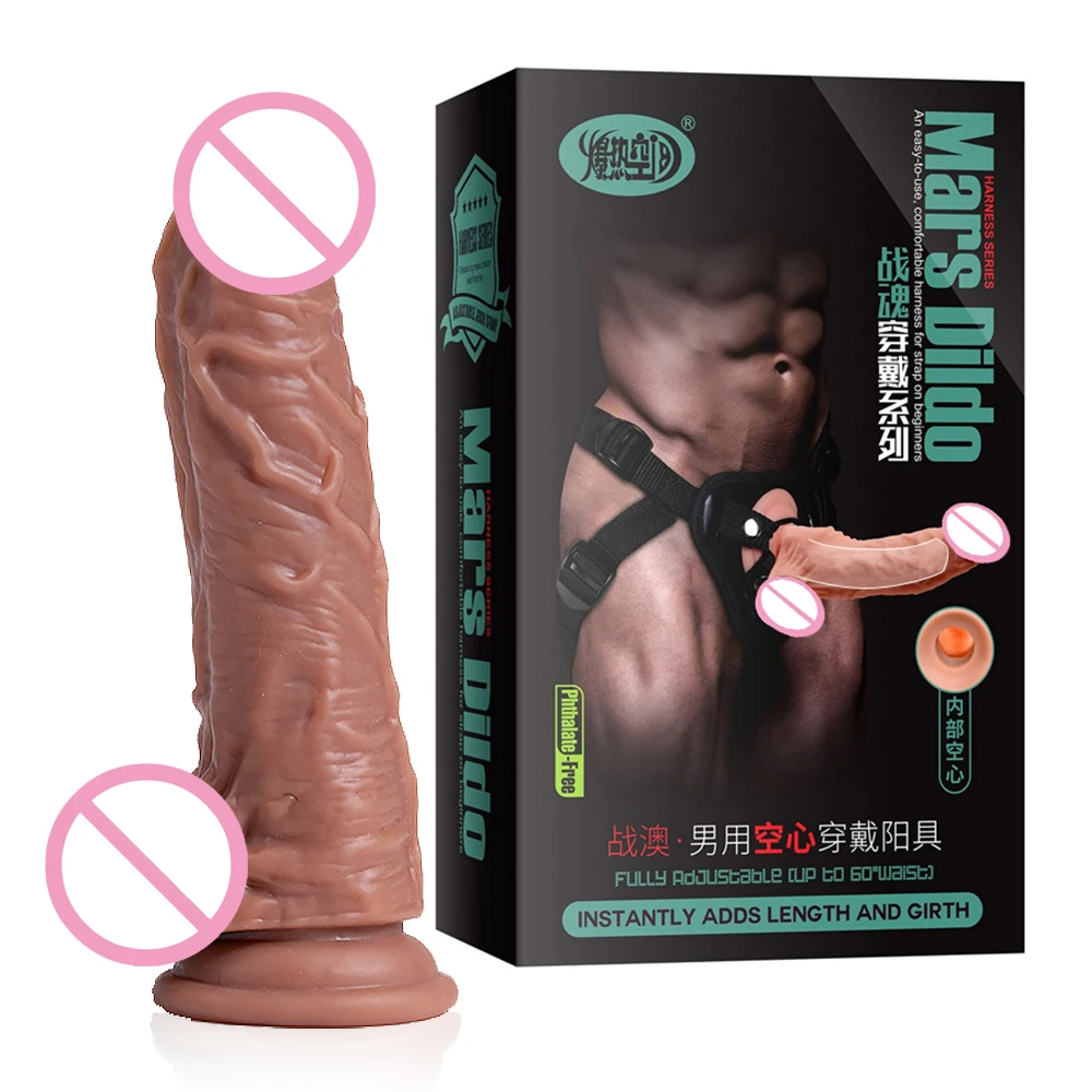 Realistic Dildos Wearable Penis Male Strap On Panties G-Spot Vagina Stimulation Sex Toys For Women Lesbians Couples Masturbator