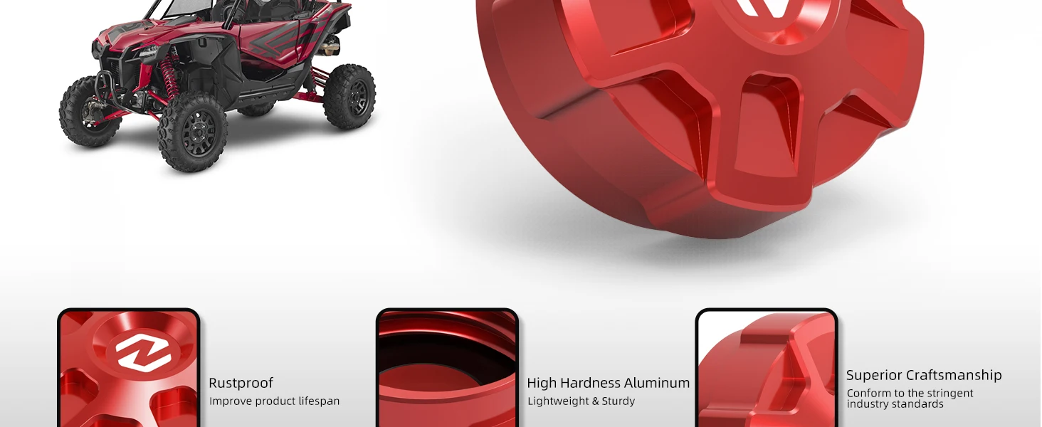 NICECNC Für Honda Talon 1000R SXS10S2R 2019-2022 1000R-4 SXS10S4 2020-2022 Tankdeckel Aluminium Kraftstofftankdeckel ATV Zubehör – Detail 2