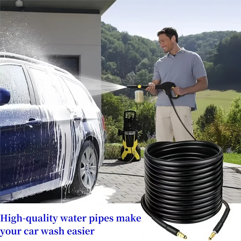 Manguera de alta presión para lavado de coche, extensión de limpieza de agua para Karcher K2K3K4K5K6K7, 2-40m