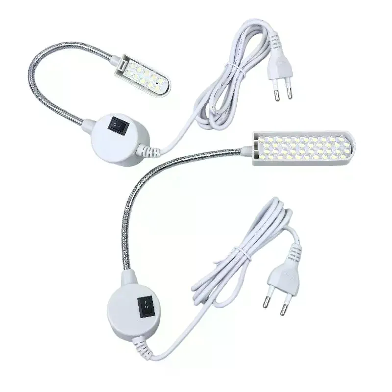 1Pcs AC220V EU/US Standard Sewing Machine Magnet LED Light DIY Bedhead Reading Lamp 10/20/30/40 LED Beads Sewing Machine Light