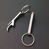 Stainless Steel Beer Bottle Opener Keychain Women Men Portable Mini Metal Bottle Openers Fashion Keyring Kitchen Gadgets Gifts