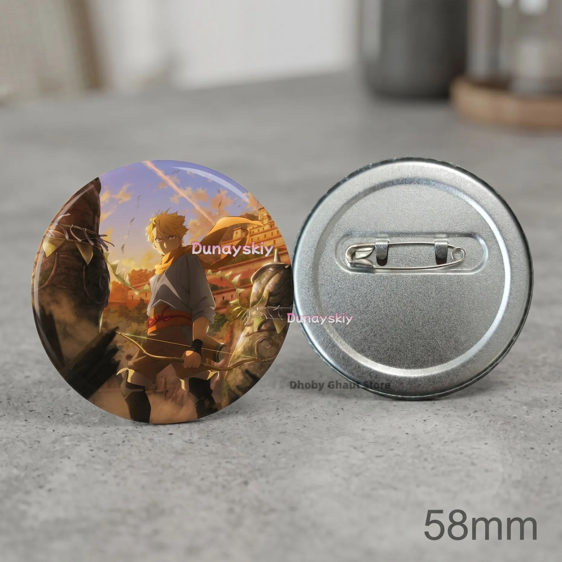 Anime badges  Yuru Daemons of the Shadow Realm Yomi No Tsugai Yuru Asa Kabu Enamel Pin Asa Metal Badges Gift for Fans Yuru