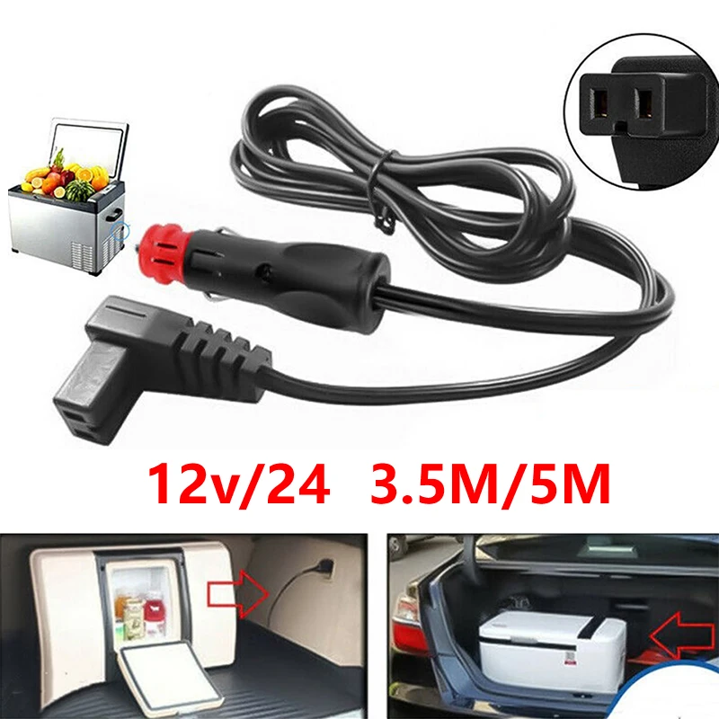 

3.5M/5M Car Refrigerator Power Cord For Car Refrigerator Warmer Extension Power Cable Fridge Replacement Plug Fridge Heater