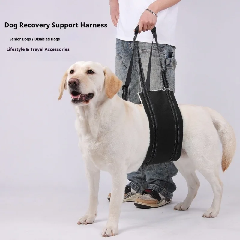 

Dog Sling Adjustable Rehab Harness for Back Legs Support for Weak Rear Legs Pet Aid Assist Tool for Elderly Dog
