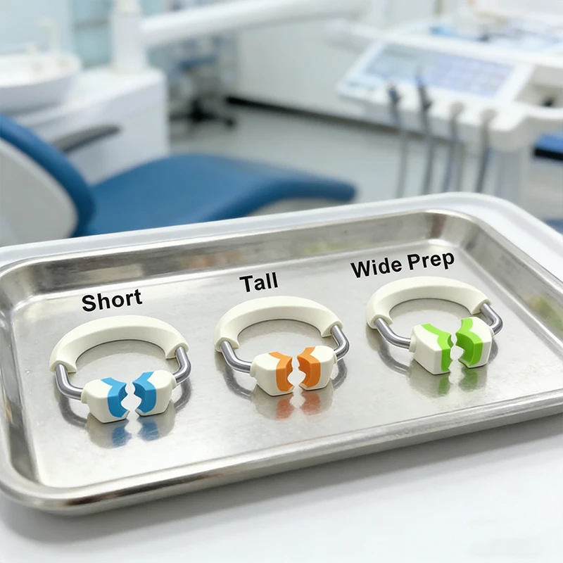 

3pcs Dental Matrix Set Contoured Matrices Retainer Rings Matrix Bands Wedges Dentistry Tools Kit