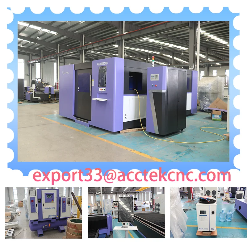 6kw 12kw Big Power Fiber Laser Cutter For Thick Metal Sheet Cutting Laser Equipment With MAX Raycus Laser Source