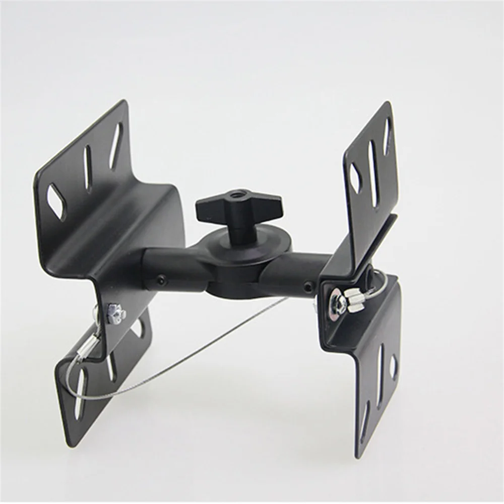 두꺼운 강판 2Pcs KTV 스피커 장착 브래킷 기어 유형 카드 팩 오디오 행거 홀더 벽 스탠드 스피커 액세서리