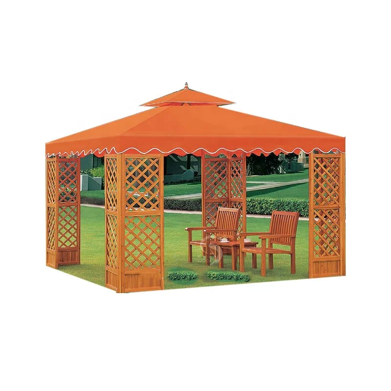 ATV&UTVOutdoor Canopy Funiture Aluminium Gazebo Garden Tent With Nets and Curtains