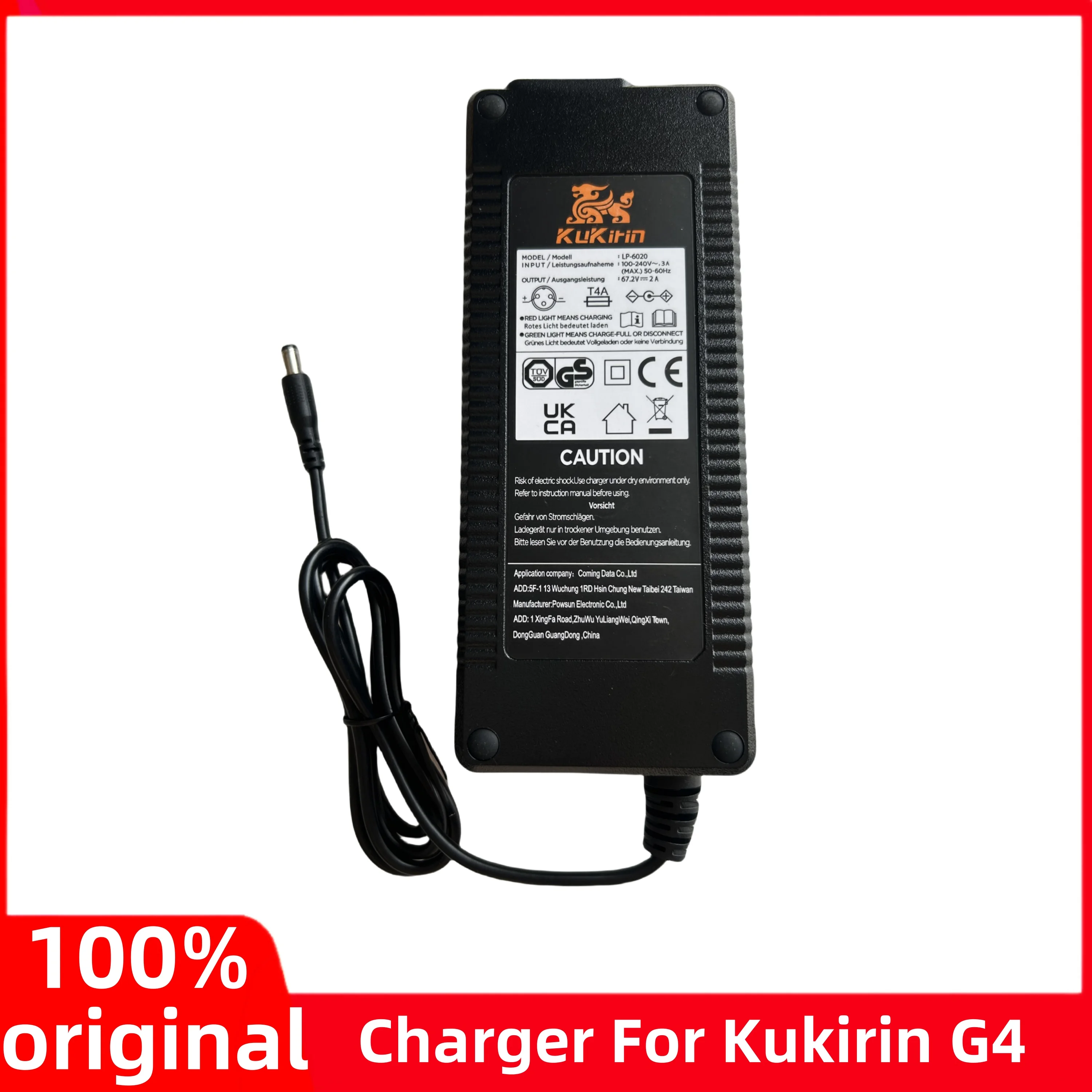 Original 67.2V 2.0A Lithium Charger For Kugoo Kukirin G4 Electric Scooter Battery Charger Parts Replacement Accessories