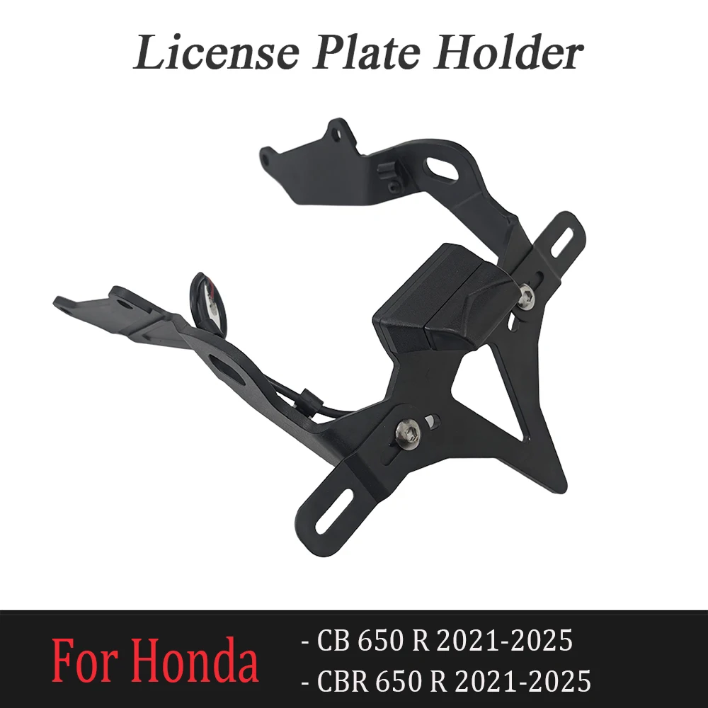 

High Quality Motorcycle Rear Short Tail Stock License Holder Tailstock Frame Bracket For HONDA CBR650R CB650R 2021-2025