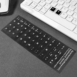10 Sheets Keyboard Stickers Laptop Letter Replacement English Qwerty Language Computer Keycaps Covers Dust Water Resistant