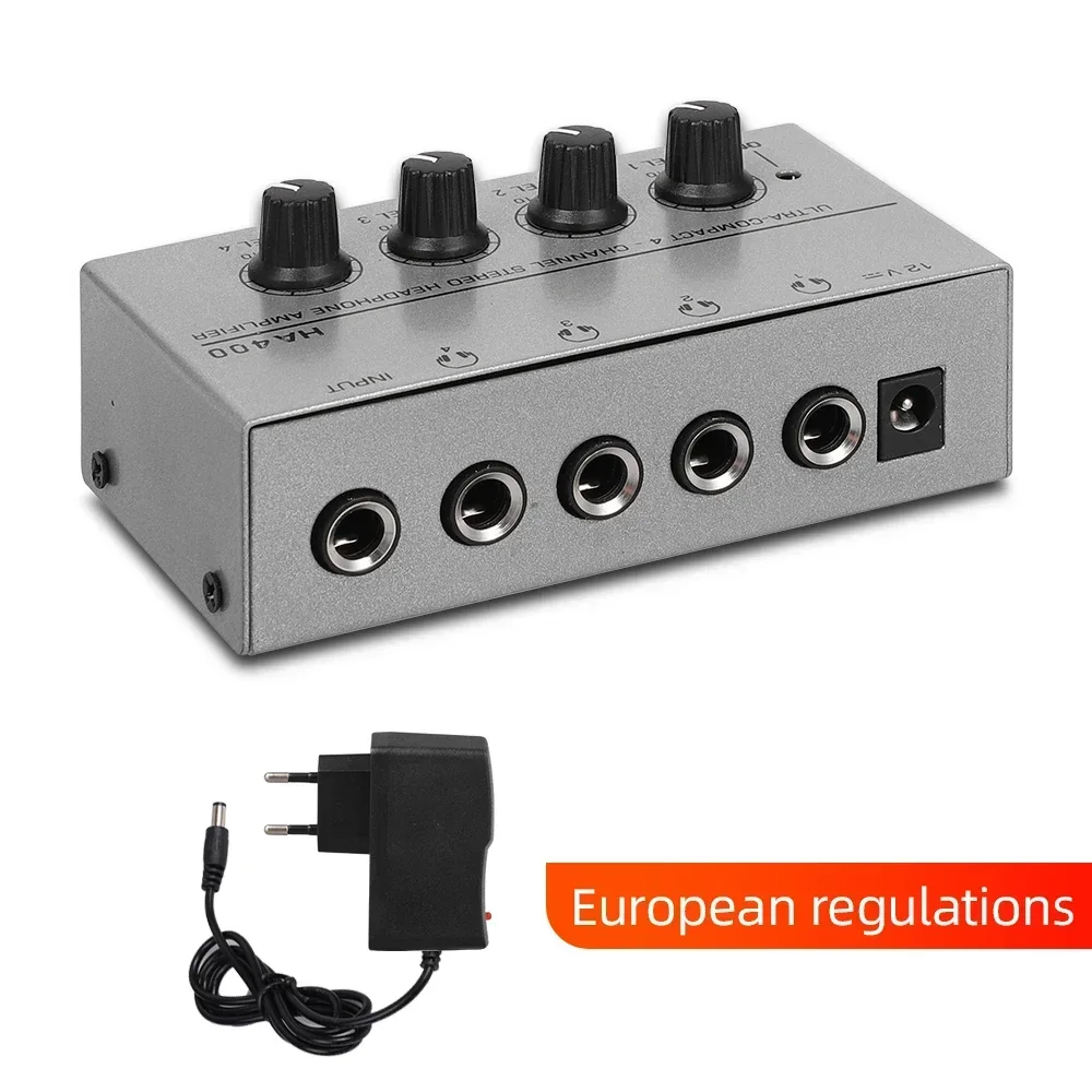 

Channels Mini Headphone Amplifier HA400 Ultra-Compact Stereo 2025 Amplifier with Power Adapter 10MHz Earphone Amp for Music Hot