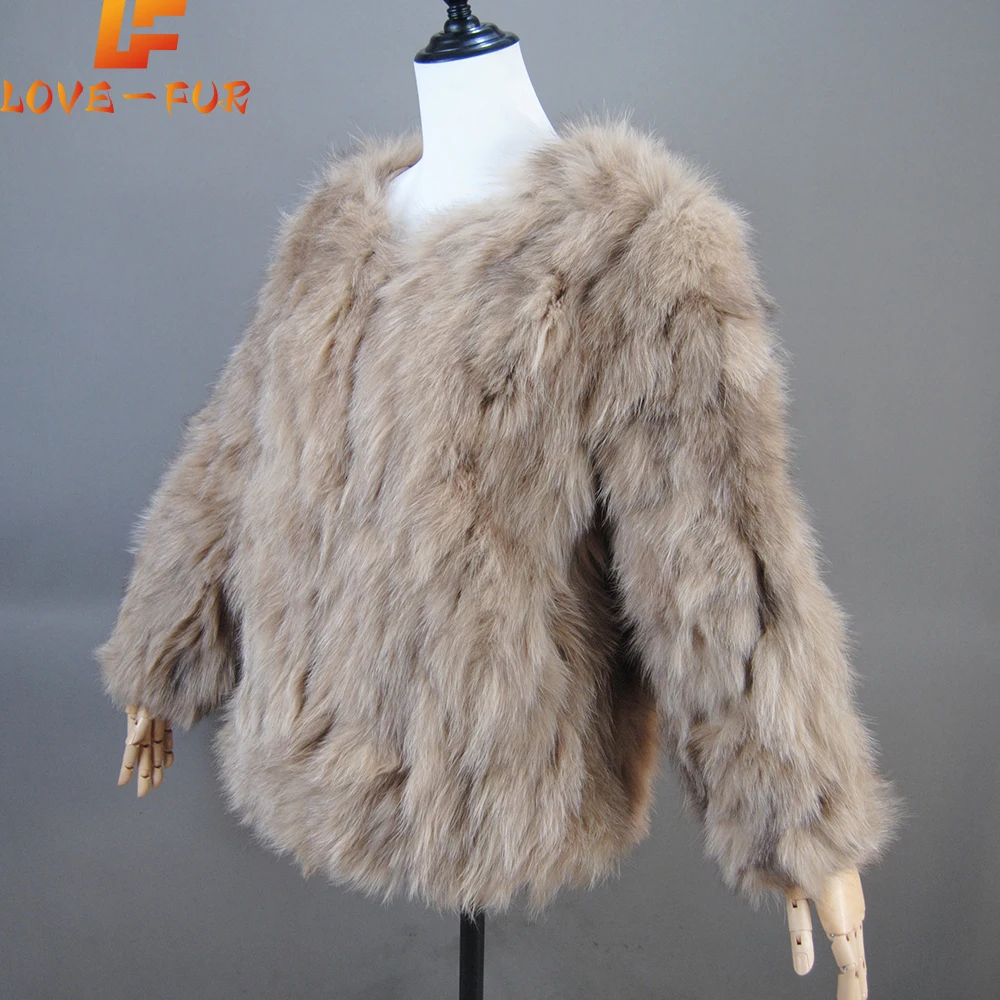 Real Fur Coat Women's Winter Warm Natural Fox Fur Coat High Quality LAN Fox Luxury Fashion 70cm Long Jacket Wholesale Hot 2024