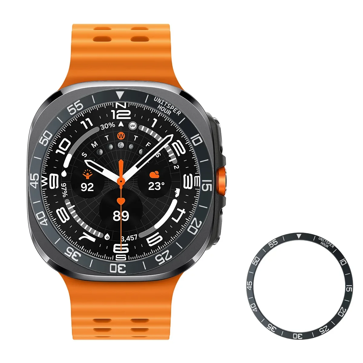 Metal Bezel Ring Case for Samsung Galaxy Watch 7 Ultra Bezel Styling Frame Case for Galaxy Watch Ultra 47mm Cover Accessories