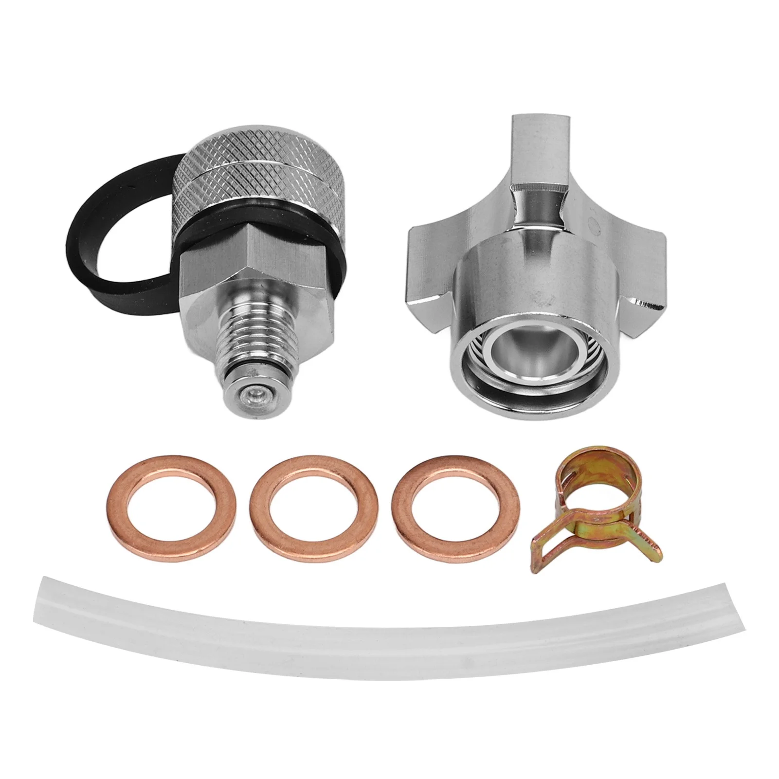Oil Drain Valve Leak Proof Rust Proof Compact Structure Stainless Steel Drain Hose Attachment
