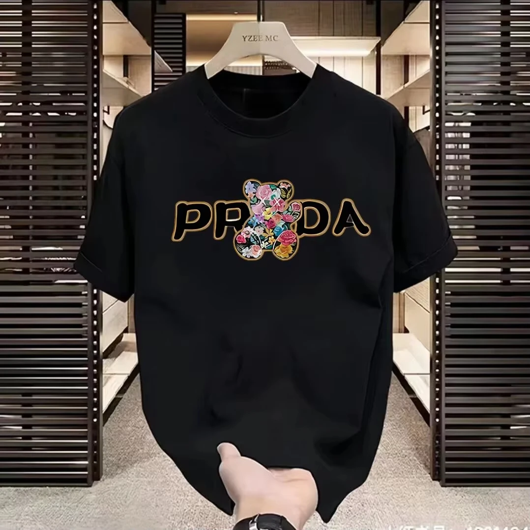 

Новый весенне-летний тренд 2026. Хлопковые женские футболки с круглым вырезом и короткими рукавами с принтом. Американская мода.