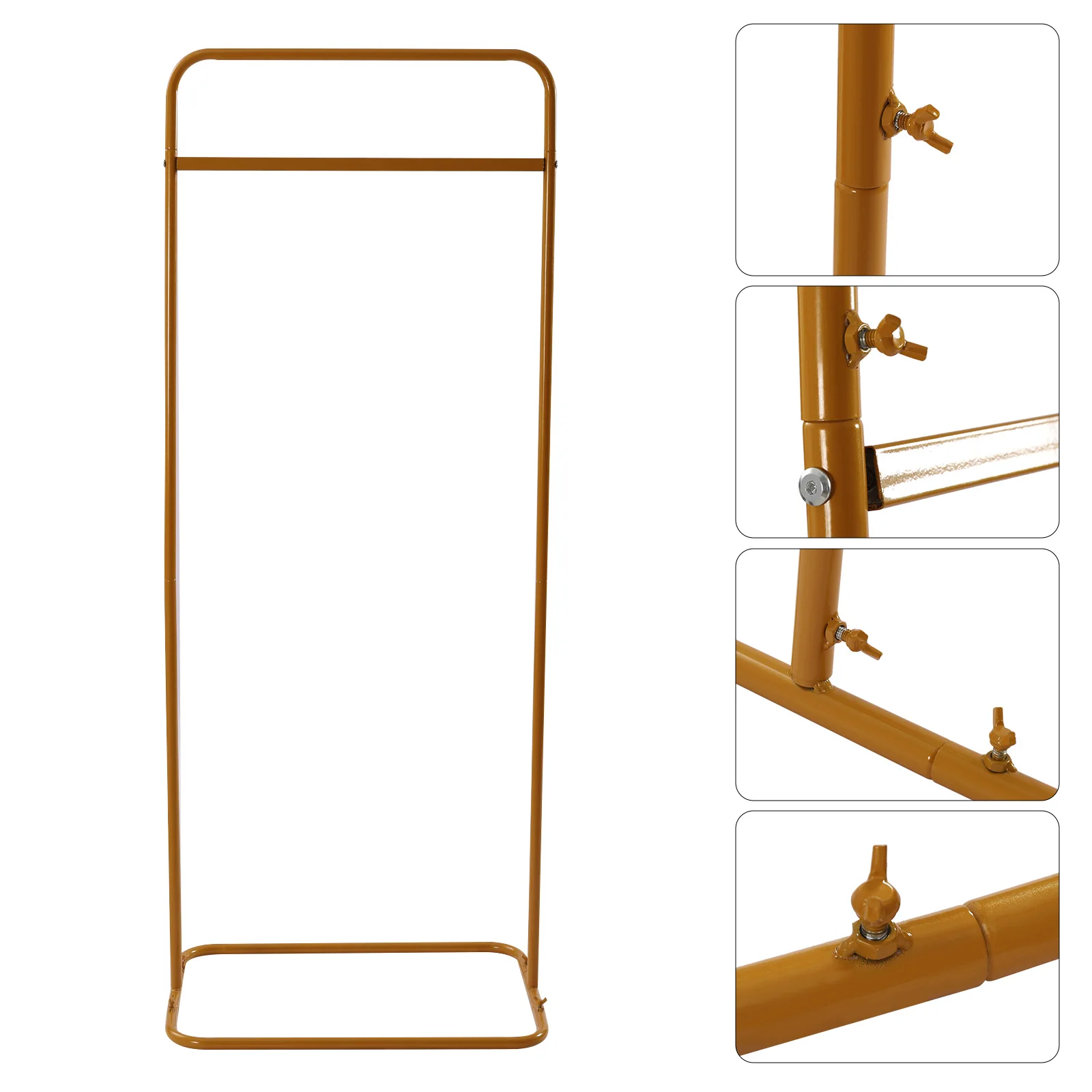 

150cm Freestanding Wedding Arch Stand Gold Iron Backdrop Frame, 6kg Load DIY Balloon Flower Arch for Birthday Party Decor
