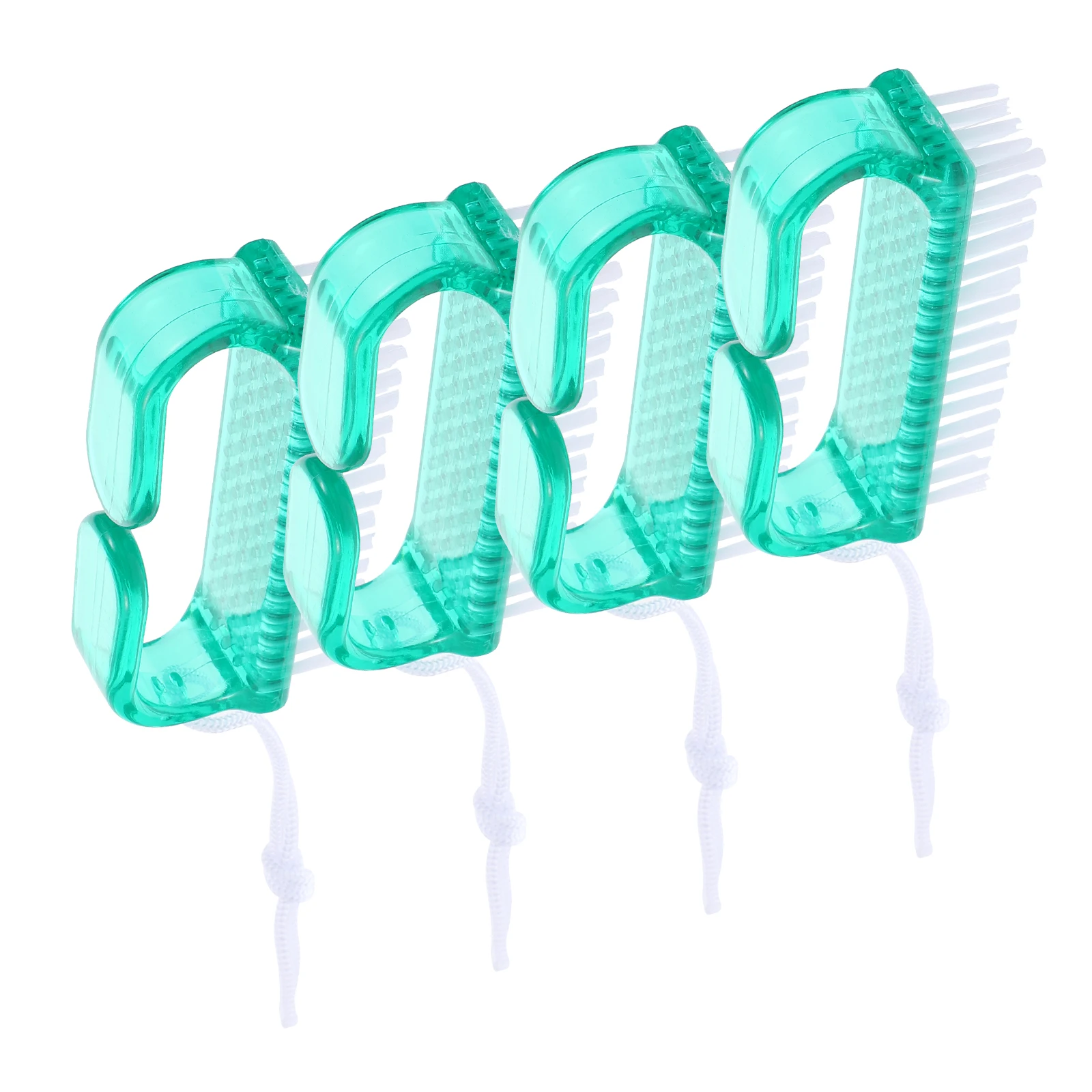 

4Pcs Nail Cleaning Brush for Fingernail and Toenail Supple Safe Nail Scrubber Brush for Home Travel Manicure Pedicure Use