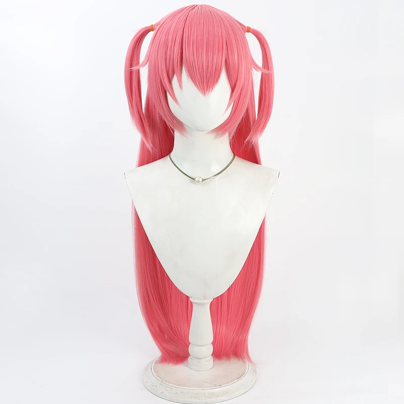 Parrucca cosplay Anime Pretty Cure Asahina Akari Halloween Party Prop Fibra sintetica resistente al calore per capelli + cappuccio per parrucca