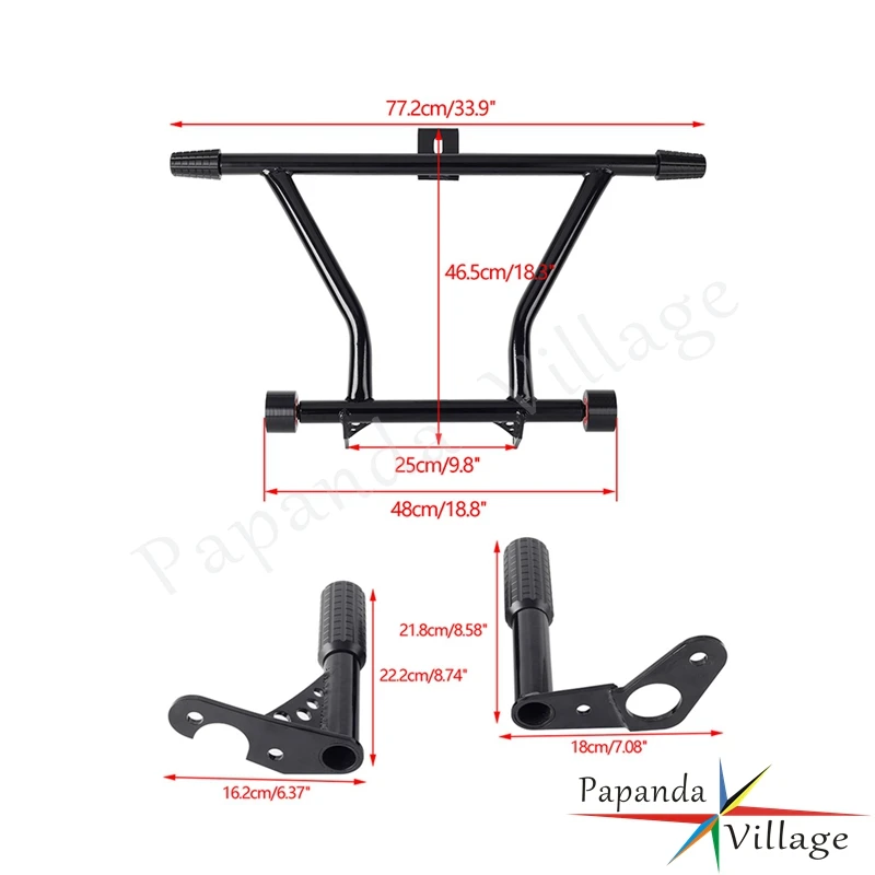 Motorcycle Engine Guard Crash Bar Frame Slider Protection For Harley Softail FXFB Sport Glide FLSB Heritage Classic 18+