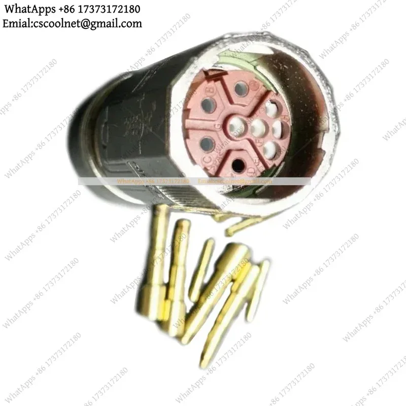 k06 Industrial Stainless M23 Encoder 9Pin Aviation Power Connector Male Female Plug Socket Servo Motor 4Pin + 5Pin Adapter