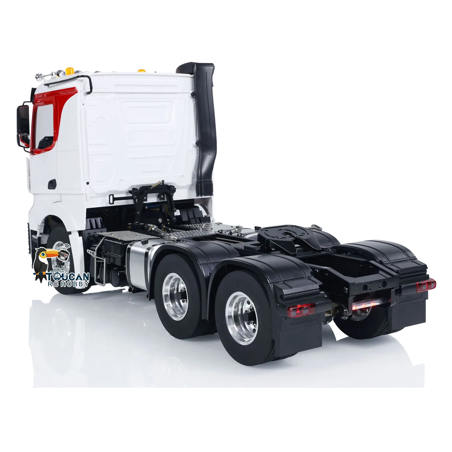 LESU 6x6 RC Tractor Truck RTR Metalen Chassis 1/14 Radio Control Voertuig Auto Geschilderd Gemonteerd Licht Geluid Roken motor Speelgoed