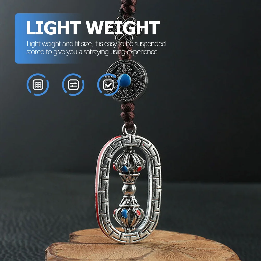 Key Fob Prayer Wheel Pendant Car Hanging Decor Bag Ornament Halloween 2000X260X120CM Creative Decorative