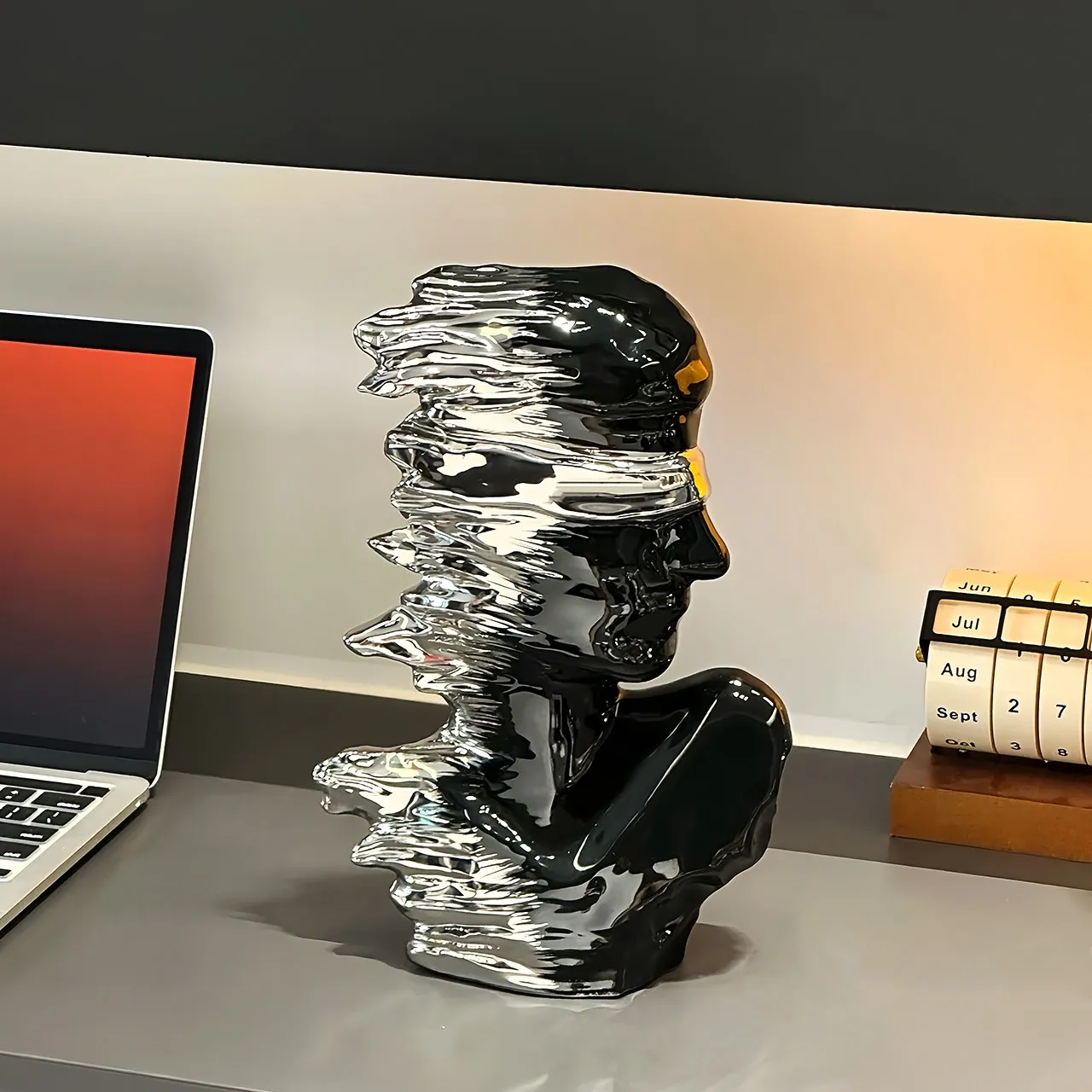 تمثال تجريدي جديد مخصص للديكور المنزلي، تمثال سيراميك فاخر وراقي بتصميم مخصص للديكور المنزلي