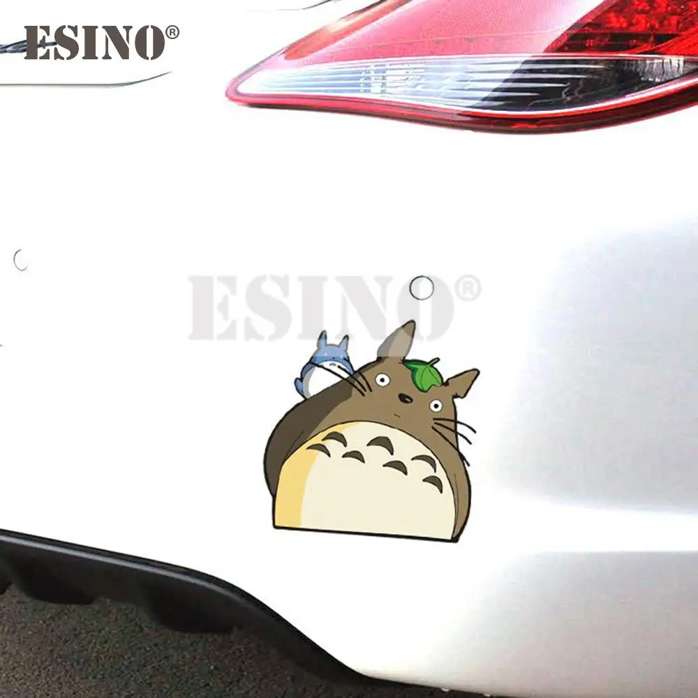 Car Styling Fashion Funny Decorative Totoro With Little Totoro PVC Waterproof Sticker Car Body Trunk Fender Bumper Vinyl Decal