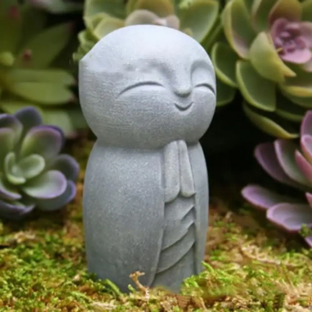 Handmade Mini Monge Miniaturas, bonito pequeno Monge Escultura, Jardim dos desenhos animados, Jizo Ornamentos, Decoração Tanque De Peixes, Durável