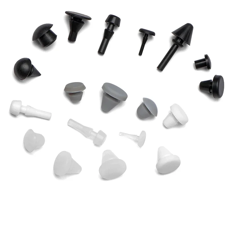 Silicone Rubber Conical Snap-on Blanking End T-type Plug Hole Plug Caps Seal Stopper Pipe Tube Inserts Dust Bung 2.5-50.6mm