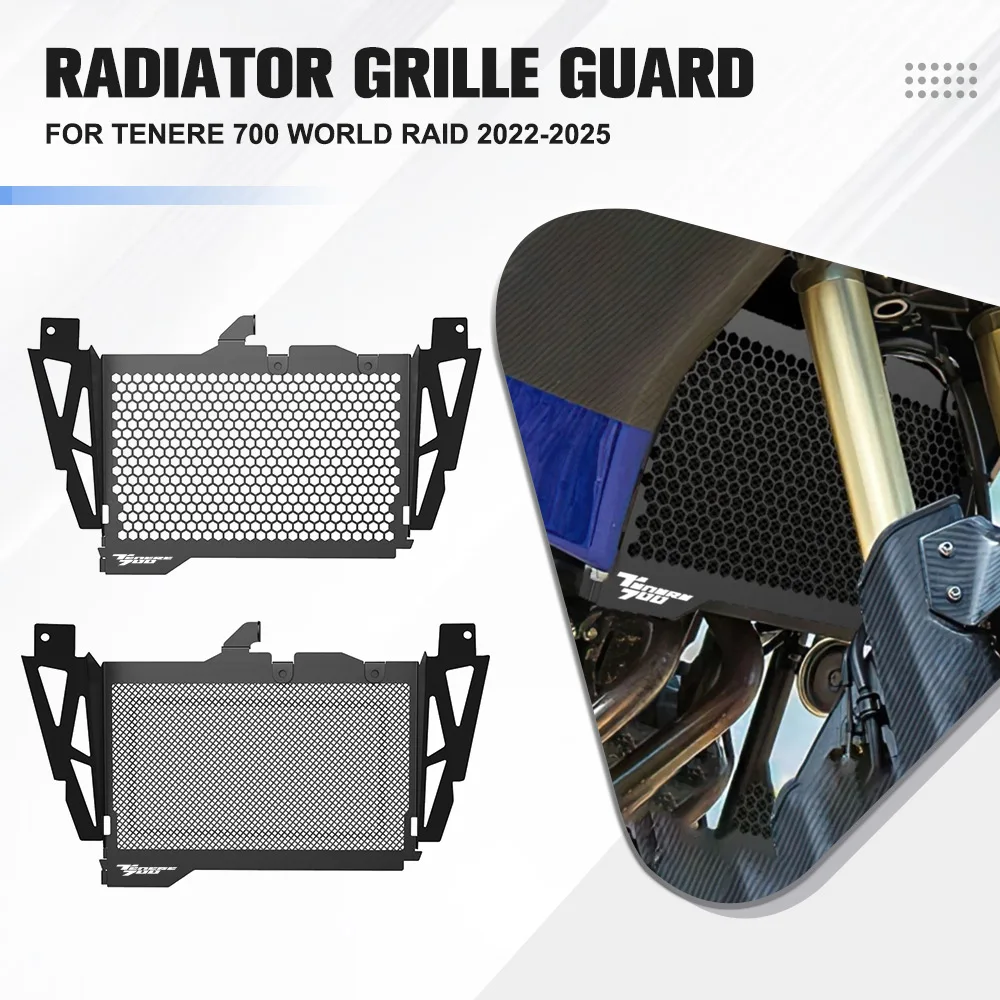 

Tenere700 Motorcycle Radiator Guard Grill Cooler Cooling Cover Protection FOR Yamaha Tenere 700 World Raid 2022 2023 2024 2025