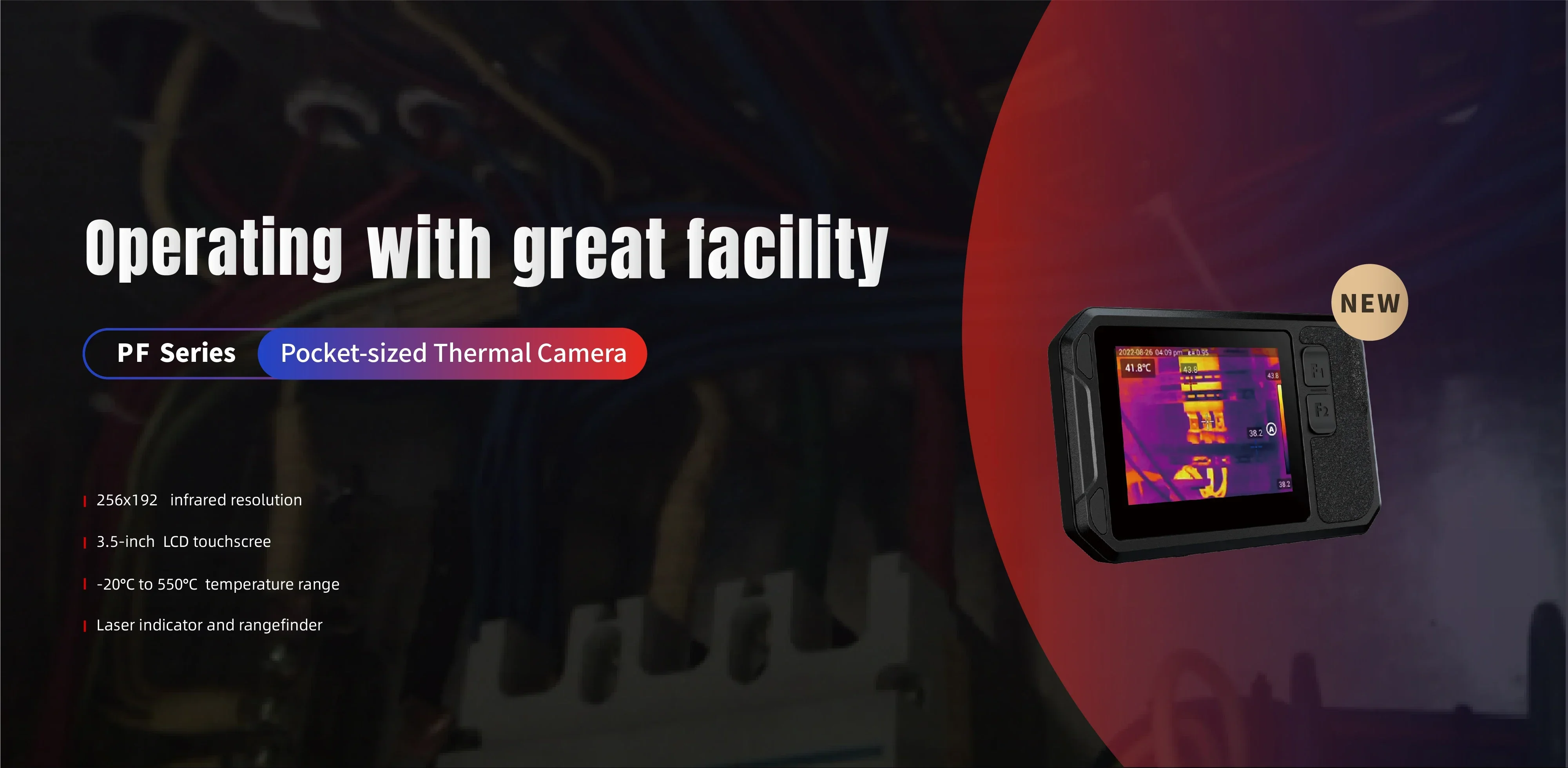 New Arrival Thermography Camera PF210 with Built-in Wi-Fi and 3.5" LCD  TouchScreen