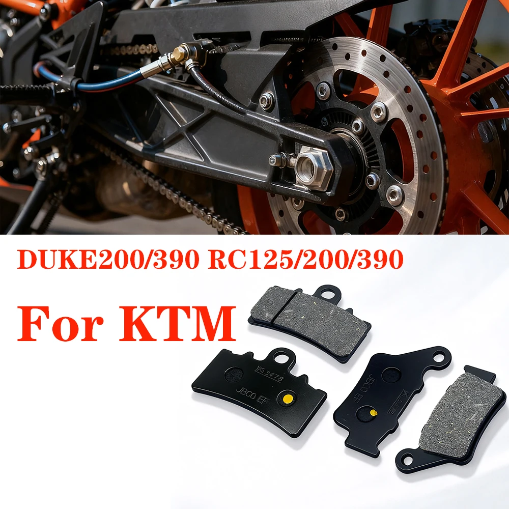 

4PCS Motorcycle Brake Pads For KTM DUKE200/390 RC125/200/390 Front and Rear Brake Pads