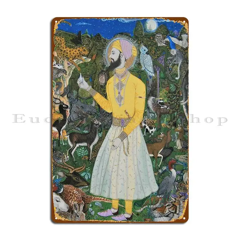 Guru Har Rai In The Celestial Garden Metal Plaque Poster Wall Pub Party Iron Club Bar Kitchen Tin Sign Poster